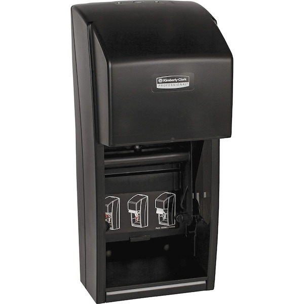Scott Vertical Single Roll Toilet Paper Dispenser (09021), Black, 6.0" x 13.6" x 6.6" (Qty 1) 09021 - main