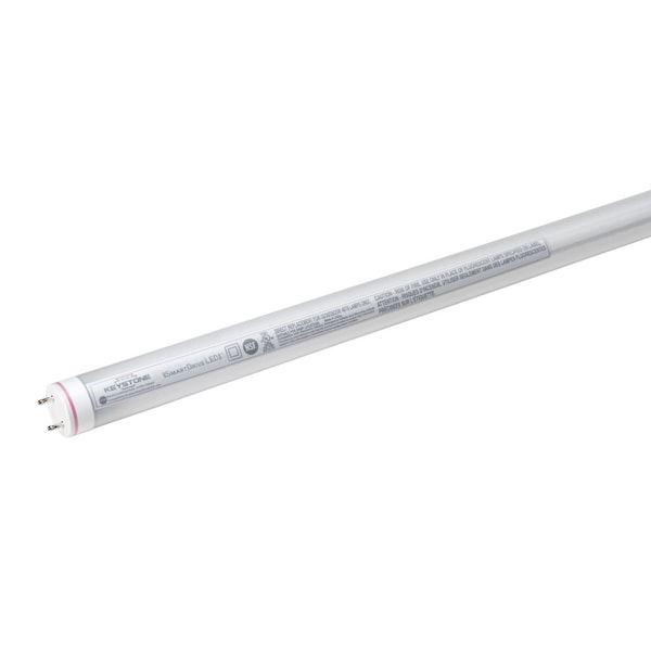 Keystone 13.5W LED T8 Tube, Shatter-Proof Coated Glass, Ballast Compatible, 4 ft., 5000K, SmartDrive KT-LED13.5T8-48GC-850-S /G3 - main