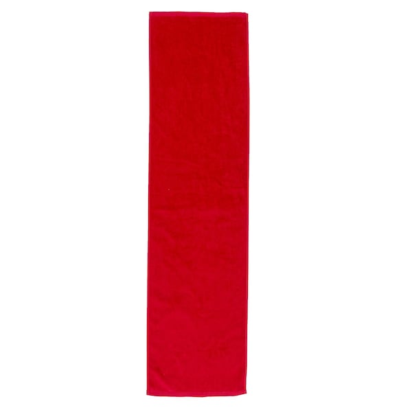 Towelsoft Premium Terry Velour fitnes Towel, 12 inch x 44 inch Red Fitness-EV1411-RD - main