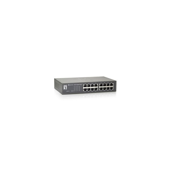 Cable Wholesale 16 Port 10/100/1000 Gigabit Ethernet Switch, Matte Grey 71X6-00316 - main