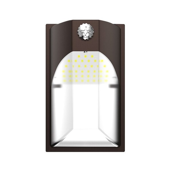 Cooper Lighting Halo EWP Entry Wall Pack, 120 V, 12 W, LED Lamp, 1659 Lumens, 5000 K Color Temp, Polycarbonate Fixture EWP15FSDBZ - main