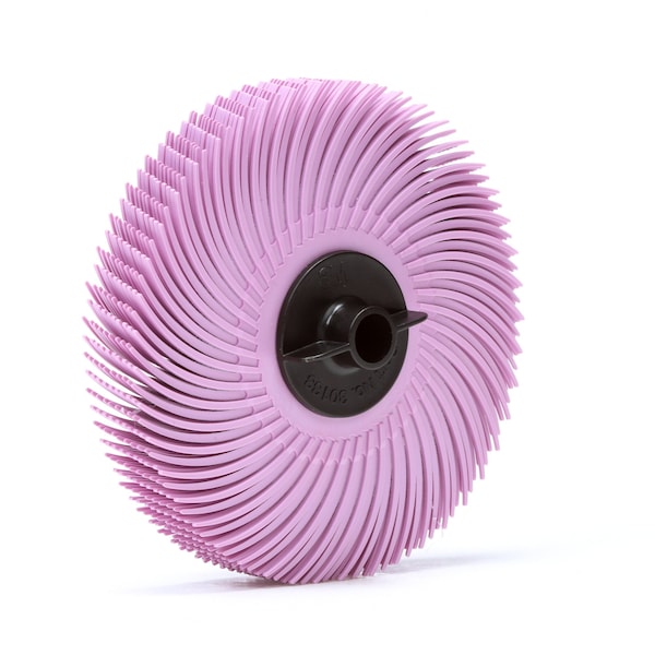 Scotch-Brite Radial Bristle Disc, 3 in x 3/8 in Pumice, 40/Carton, 80PK RB-ZB - main