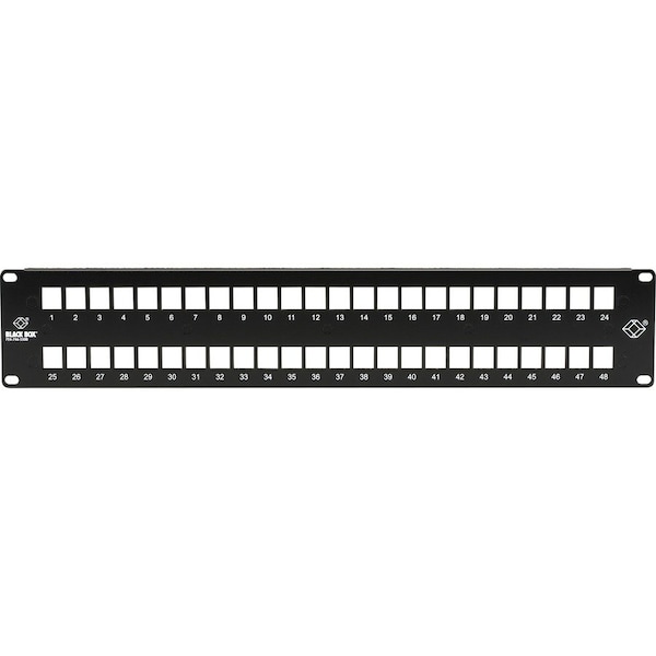 Black Box Multimedia Patch Panel - 2U, 48-Port, RJ45 JPMT1048A - main