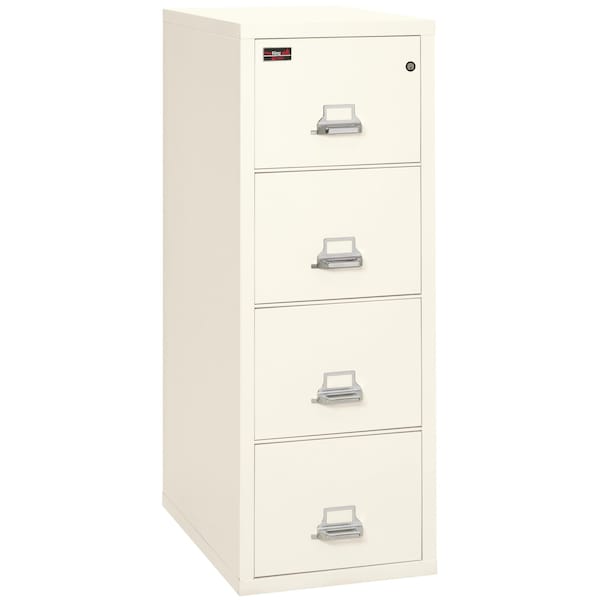 Fireking 4 Drawer, 2 Hr Fire & Impact Rated, Vertical, 32" depth Legal Ivory White 4-2157-2IW - main