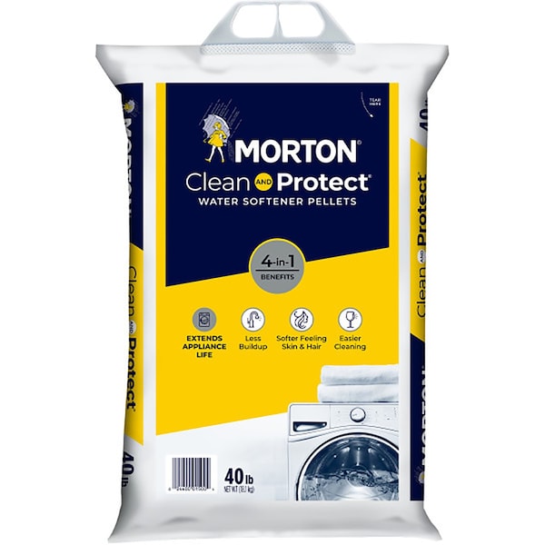 Morton Clean and Protect Water Softener Salt Pellets 40 lb 2500 - main