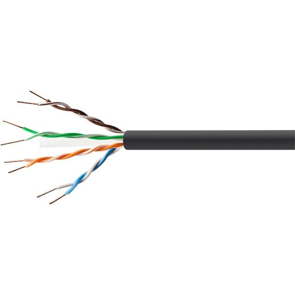 Monoprice Cat6 Utp Solid Direct Burial, Blk 1000ft. 12732 - main