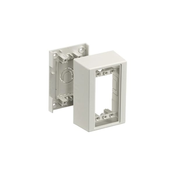Hubbell Wiring Device-Kellems Hubbell 1 Gang Deep Mounting Box - 1-gang - Office White PT12DBA - main