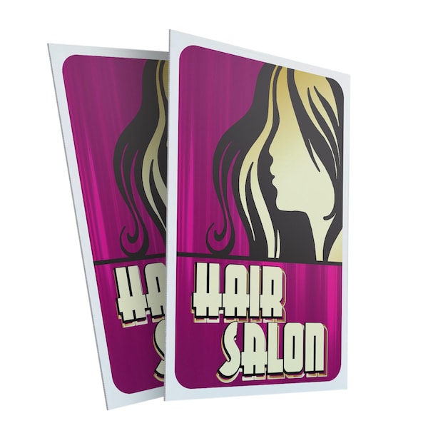 Signmission Hair Salon, Plastic Signs Only 24 Inch x 36 Inch, Corrugated Plastic, 2PK CSB-2436-2PACK-30384 - main