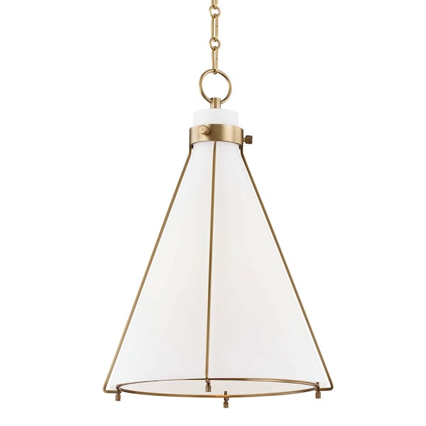 Hudson Valley Lighting Eldridge 1 Light Pendant 22 In. Aged Brass 7316-AGB - main