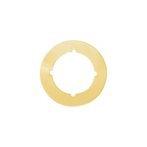 Don-Jo Mfg Scar Plate 2-1/8in Inside Diameter, 3-1/2in Outside Diameter, 1 Piece, 605/US3 Polished Brass SP-135-605 - main