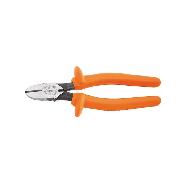 Klein Tools Diagonal Cutting Pliers, Insulated, Heavy-Duty, 7-Inch D220-7-INS - main