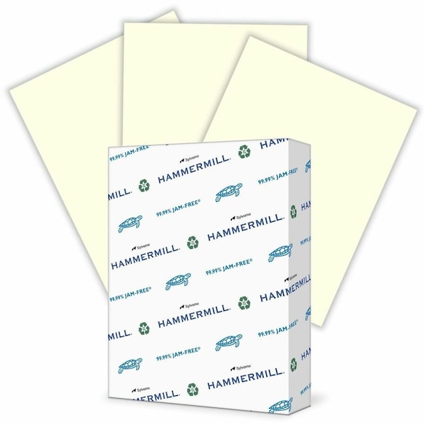 Hammermill Paper for Copy 85x11 Laser, Inkjet Colored Paper Cream Recycled 30, White, 500PK HAM168030 - main
