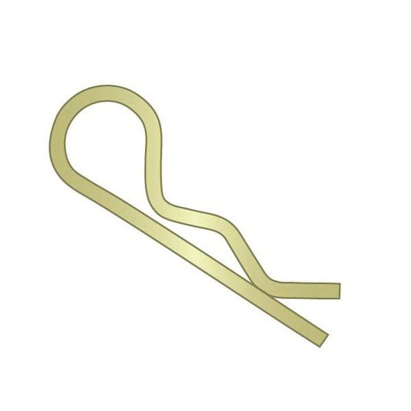 Huyett Bridge Pin, Zn Yelw Hexavalent Spg Stl, .148 Wire Dia x 3.312 L x Fits .75 to 1-1/8 Shft BPY6-209 - main