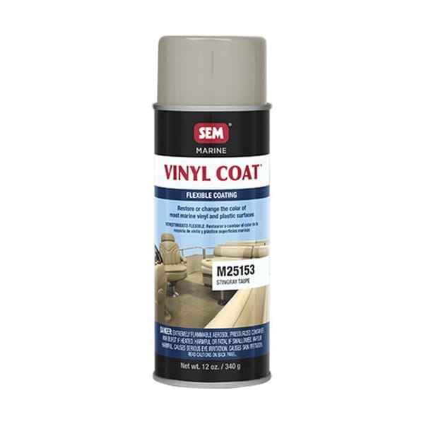 Sem Vinyl Coat Flexible Coating, 16 oz Aerosol Can, Stingray Taupe, 24 hr Curing, Aerosol M25153 - main
