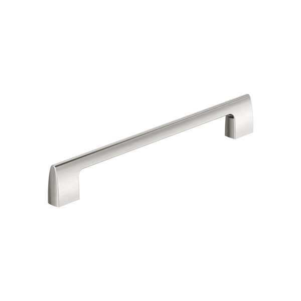 Amerock Riva 8-13/16 inch 224mm Center-to-Center Satin Nickel Cabinet Pull BP55489G10 - main