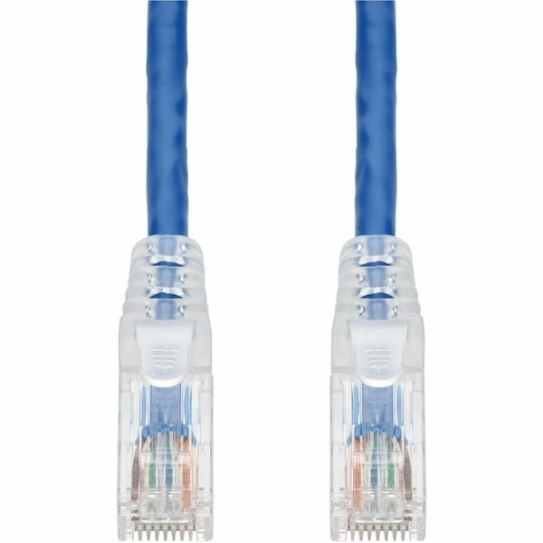 Add-On 11FT BLUE CAT6A PVC ETHERNET CABLE SNAGLESS EASY CLEAR BOOT TAA RJ-45 M/M ADD-11FCAT6A-BE-TAA - main