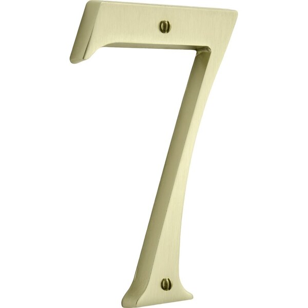 Baldwin House Numbers Lifetime Satin Brass 90677044 - main