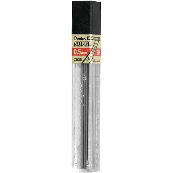 Pentel Hi-Polymer Super Lead Refill - 0.5Mm- 2H C505-2H - main