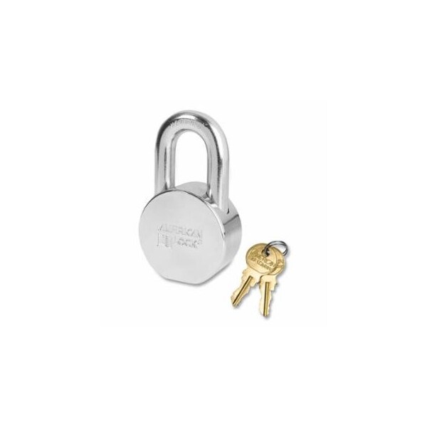 American Lock Solid Steel Padlock, 7/16 in dia, 1-1/16 in L, 3/4 in W, Keyed Alike, Keyed - D318, 6PK 045-AH10KA-D318 - main