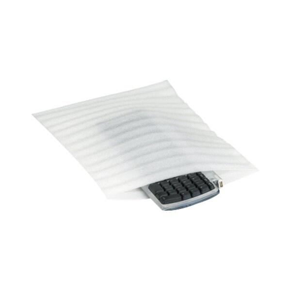 Partners Brand Flush Cut Foam Pouches, 9" x 12", White, PK150 FP912 - main