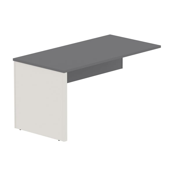 Connexion Return Shell Return Table, Slate/Sandstone, 29.8" D X 30.4" H, 59-1/2" W X Melamine, Slate/Sandstone 93812-1159 - main