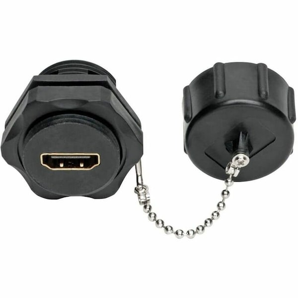 Tripp Lite HDMI Coupler with Ethernet Industrial IP67 Rated Dust Cap F/F 4K P569-000-FF-IND - main