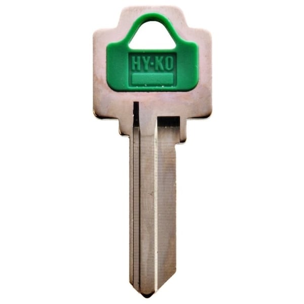 Hy-Ko Key Blank, Brass/Plastic, Nickel, For: Weiser Cabinet, House Locks and Padlocks 13005WR5 - main