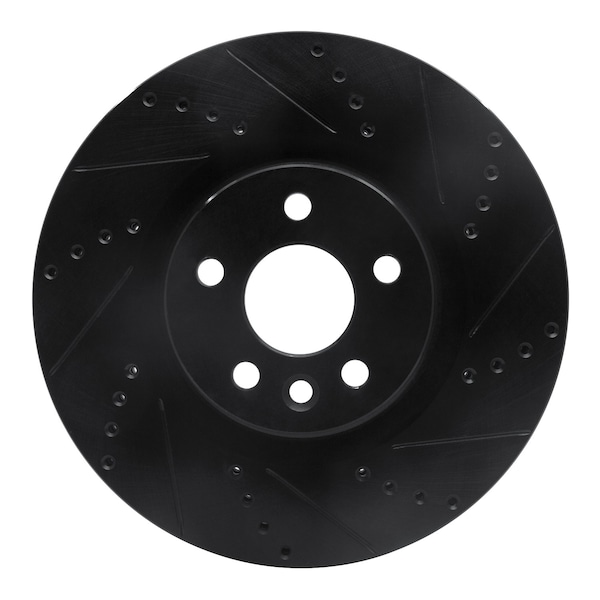 Dynamic Friction Co DFC Brake Rotor - Drilled and Slotted - Black 633-11025R - main