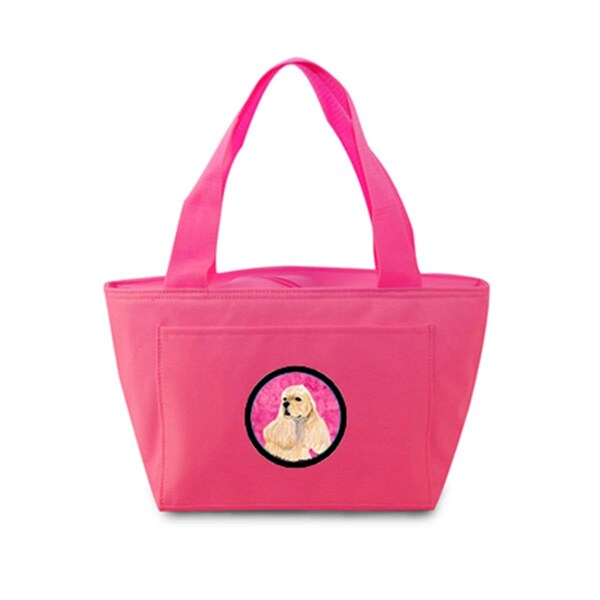 Carolines Treasures Pink Cocker Spaniel Zippered Insulated School Washable And Stylish Lunch Bag Cooler SS4798-PK-8808 - main