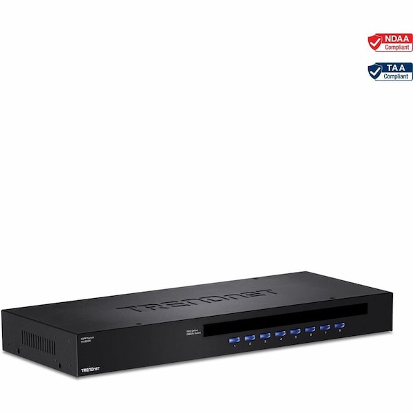 Trendnet 8PORT KVM USB PS2 COMBO RACK MOUNT SWITCH PC LINUX MAC P&P TK-803R - main