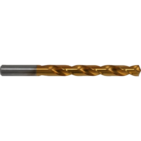 Chicago-Latrobe 135 Degree Heavy-Duty Cobalt Jobber Length Drill Chicago-Latrobe 550ASP-TN TiN HSS-CO 5%-M35 RHS/RHC 27/64 47607 - main