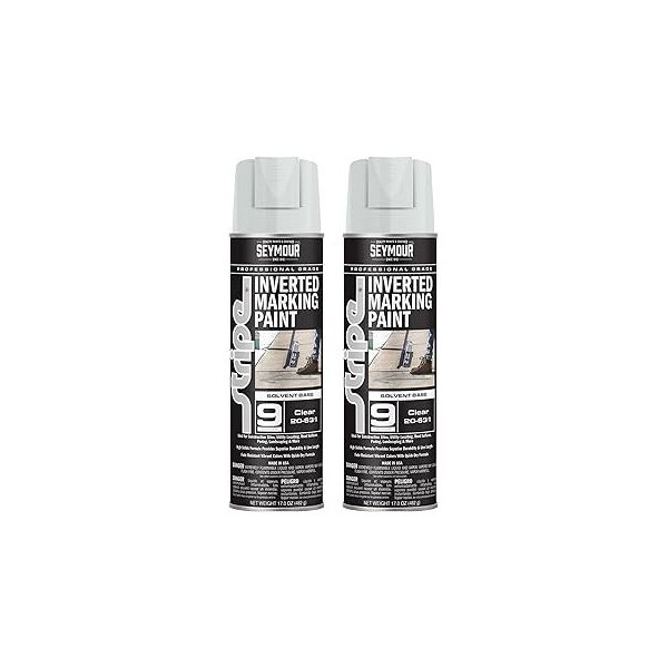 Seymour Midwest Stripe 9-Series Inverted Ground Marking Paint, Clear net 17oz., 2PK 20631-2 - main