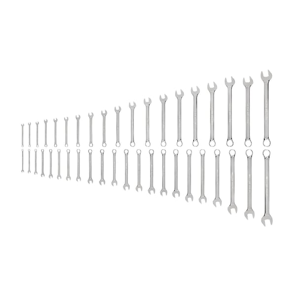 Tekton Combination Wrench Set, 41-Piece (1/4 - 1-1/4 in., 6 - 32 mm, Common Sizes) WCB90308 - main