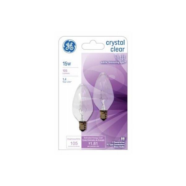 Current Ge2Pk15W Clr Flame Bulb 48395 - main