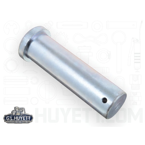 Huyett Clevis Pin, Zn Plt Med Carbon Steel, 1.75 Dia x 5.375 Overall L x 6 Shk L x .25 Hole Dia CLPZ-1750-6000 - main