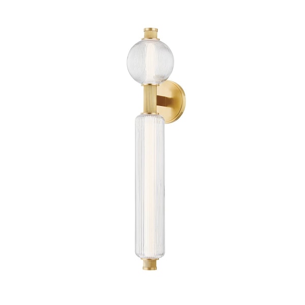Corbett Lighting Atom 2 Light Wall Sconce 5.5 In. Vintage Brass 452-02-VB - main