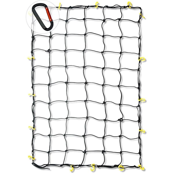 Neiko 4'x6' Super Duty Small Bungee Cargo Net with Detachable hooks, 16-Pieces 50971A - main