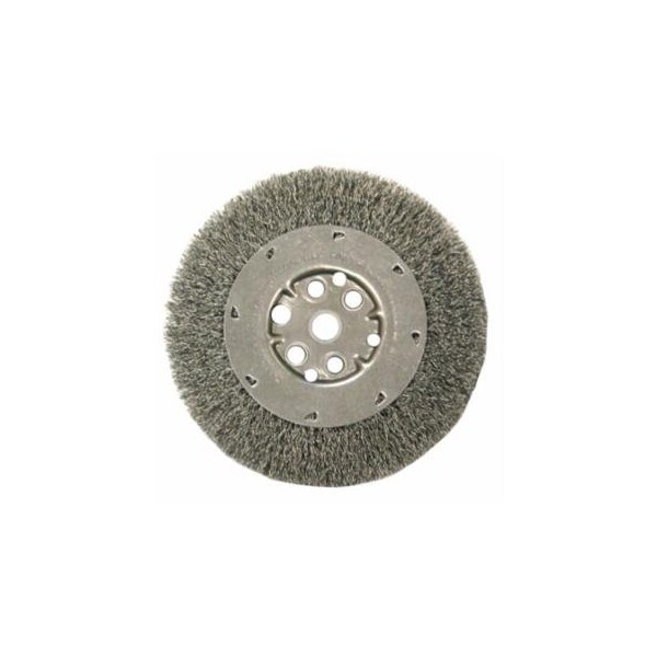 Anderson Brush Narrow Face Crimped Wire Wheel-DM Series, 6 D x 7/16 W, .0104 Carbon, 6,000 rpm, 5PK 066-03194 - main