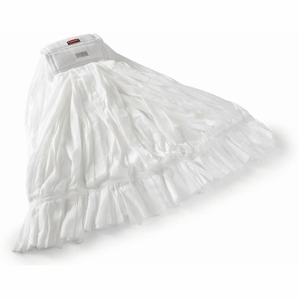 Rubbermaid Commercial 5 in String Wet Mop, 24 oz Dry Wt, Clamp On Connection, Cut-End, White, Polyester 2025507 - main