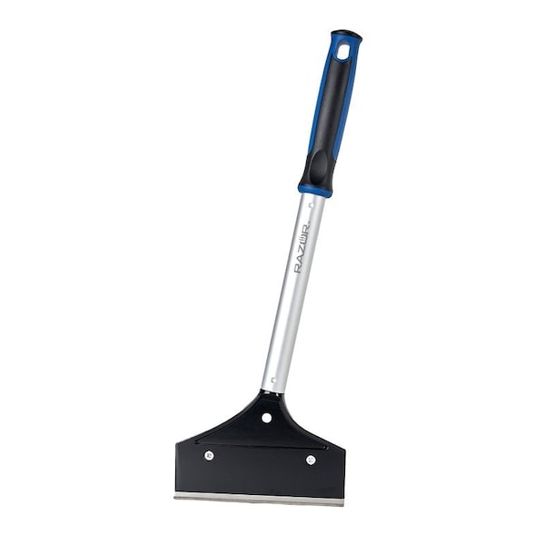 Mr Bar-B-Q Products Mr. BAR-B-Q Griddle Scraper, 15-1/2 in L Brush, 5.6 in W Brush, Stainless Steel Bristle, Plastic Handle 08803RZ - main