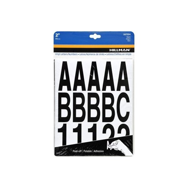 Hillman 2 BLACK LETTR NUMBR SET 847004 - main