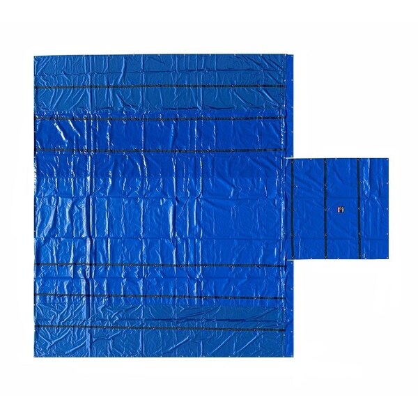 Mytee Products Blue Airbag/Parachute Heavy Duty 14oz Lumber Tarp 24x 20 - 8ft Drop, 8ft x 8ft Flap LT3PCE-AB-BLUE - main