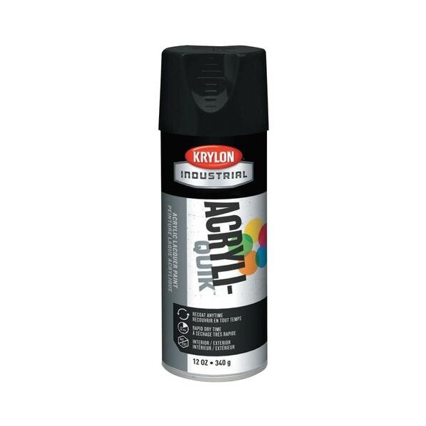Krylon Industrial 5-Ball Int/Ext Semi-Flat Black K01613 - main