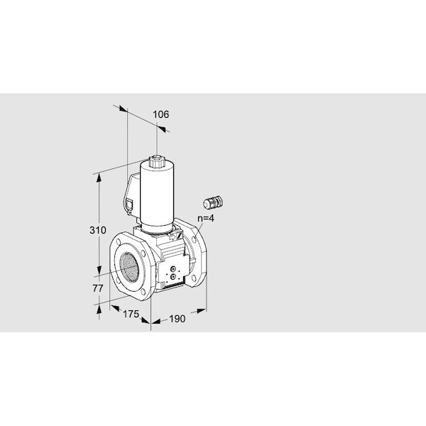 Honeywell Kromschroder VLV, SOLND, SZ 6, 65 MM ISO FLG, VAS665F05N KS88204060 - main