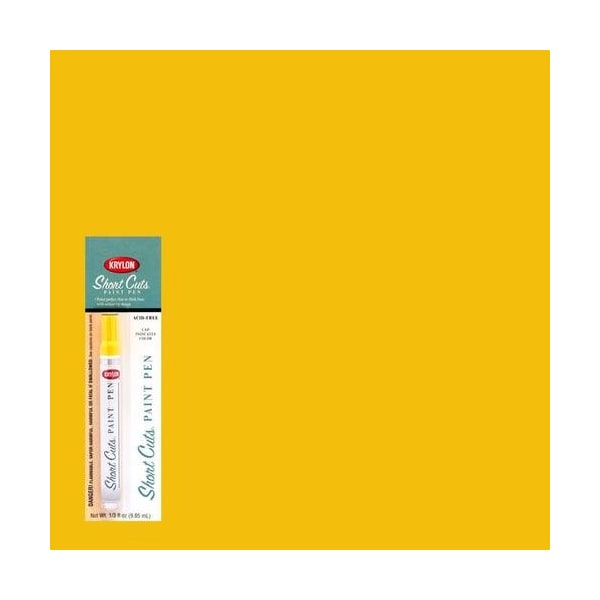 Krylon Short Cuts 1/3 Fl Oz Sun Yellow Gloss Paint Pen SCP-906 - main