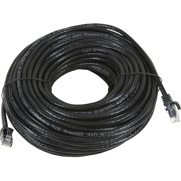 Monoprice Cat5E Utp Network Cable, 100 ft.Black 11221 - main