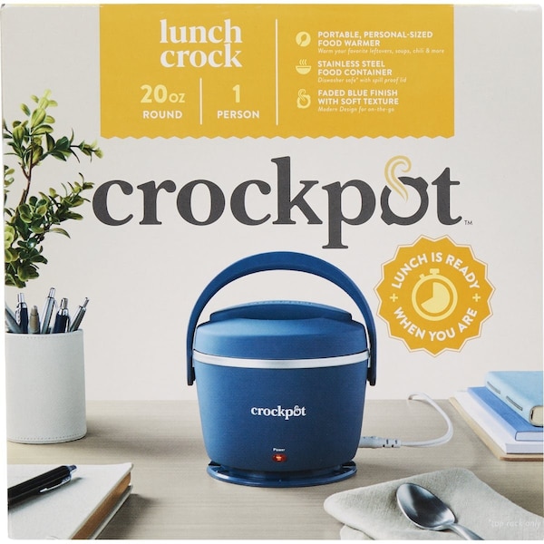 Crock-Pot Lunch Crock 20 Oz. Blue Food Warmer 2143870 - main