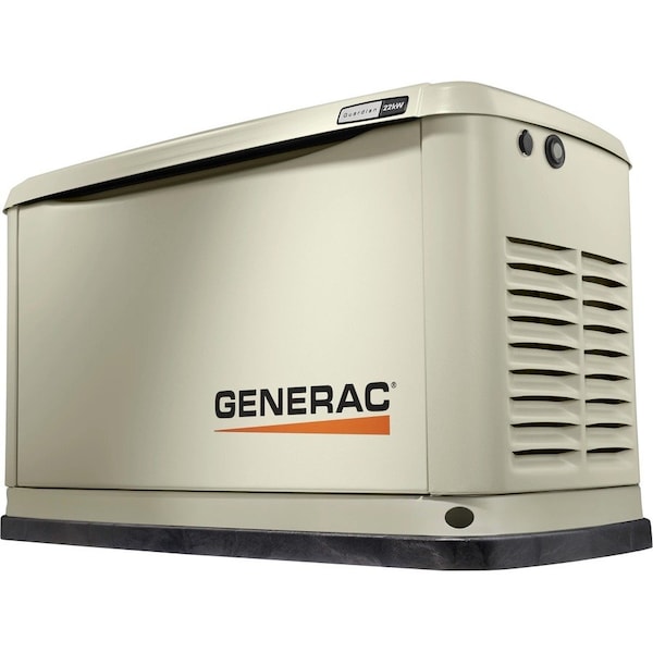 Generac Automatic Standby Generator, Guardian Series, 22kW LP/19kW NG, Air Cooled, Single Phase 7042 - main