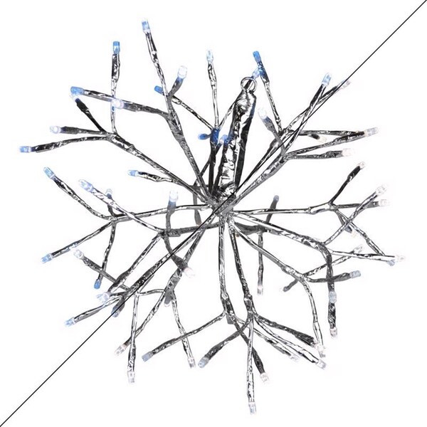 Celebrations LED Blue/Pure White Shimmering Sphere 20 in. Hanging Decor 23-10013A - main
