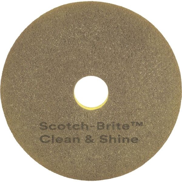 Scotch-Brite Scrubbing Pad, Yellow, Size 12", PK5 09550 - main